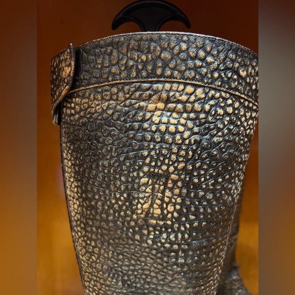 GUCCI ERA TOM FORD MEN TALL RIDING BOOTS
BROWN REPTILE LEATHER - Picture 9 of 10